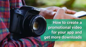 create promotional video for app